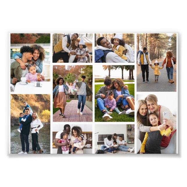 Design Your Own 10 Photo Collage (Front)