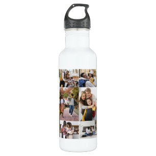 Design Your Own 10 Photo Collage 710 Ml Water Bottle