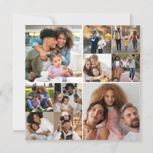 Design Your Own 10 Photo Collage Card