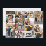 Design Your Own 10 Photo Collage Holiday Card<br><div class="desc">Customise your own personal photography. You can make this custom product for special occasions like weddings,  birthdays,  Christmas,  Holidays,  Memorials,  Graduation,  Anniversaries and more. It can also be given as a gift to your best friend,  close friend,  family,  and relatives.</div>