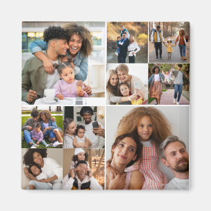 Design Your Own 10 Photo Collage Magnet