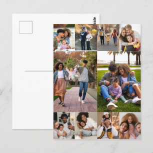Design Your Own 10 Photo Collage Postcard