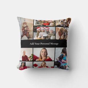 Design Your Own 10 Photo Collage Poster Cushion