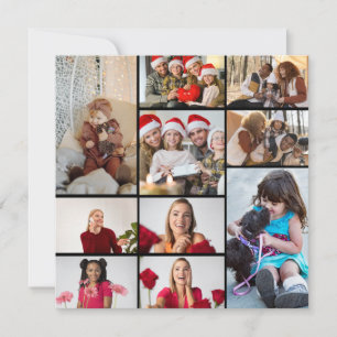 Design Your Own 10 Photo Collage Poster Thank You Card