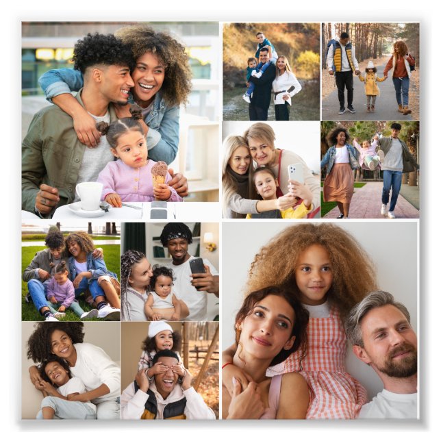 Design Your Own 10 Photo Collage Print (Front)