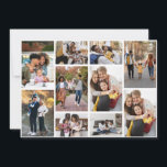 Design Your Own 10 Photo Collage Thank You Card<br><div class="desc">Customise your own personal photography. You can make this custom product for special occasions like weddings,  birthdays,  Christmas,  Holidays,  Memorials,  Graduation,  Anniversaries and more. It can also be given as a gift to your best friend,  close friend,  family,  and relatives.</div>