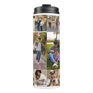 Design Your Own 10 Photo Collage Thermal Tumbler