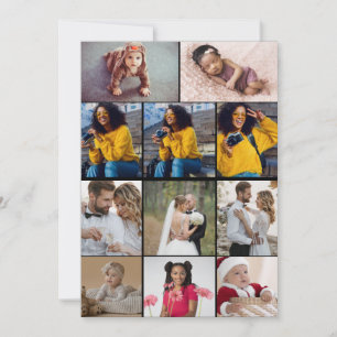 Design Your Own 11 Photo Collage Announcement