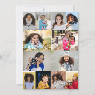 Design Your Own 12 Photo Collage Card