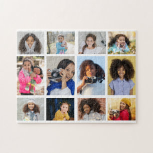 Design Your Own 12 Photo Collage Jigsaw Puzzle