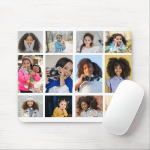 Design Your Own 12 Photo Collage Mouse Mat
