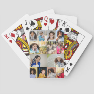 Design Your Own 12 Photo Collage Playing Cards