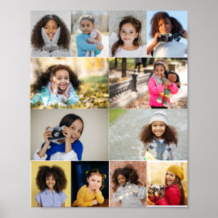 Design Your Own 12 Photo Collage Poster