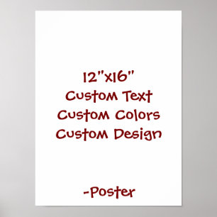 Design Your Own 12"x16" Matte Poster