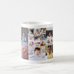 Design Your Own 14 Photo Collage Coffee Mug