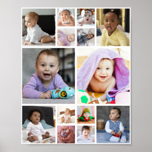 Design Your Own 14 Photo Collage Poster