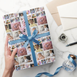 Design Your Own 14 Photo Collage Wrapping Paper