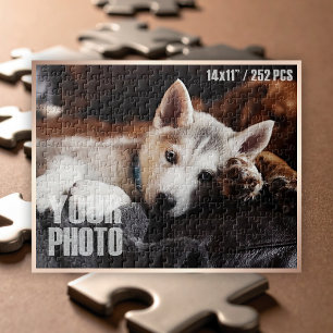 Design Your Own 14x11”/252 Pieces Custom Pet Photo Jigsaw Puzzle