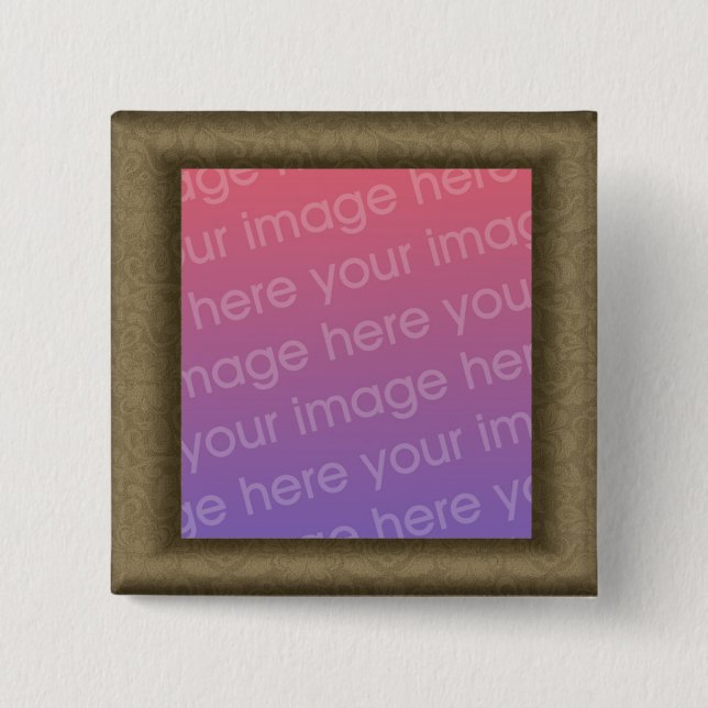 Design Your Own 15 Cm Square Badge (Front)