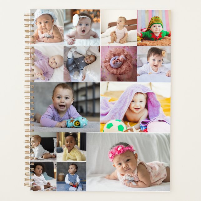 Design Your Own 15 Photo Collage  Planner (Front)