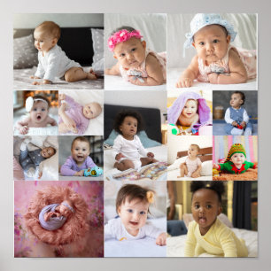 Design Your Own 15 Photo Collage Poster