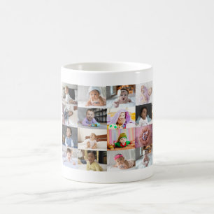 Design Your Own 16 Photo Collage  Coffee Mug