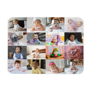Design Your Own 16 Photo Collage  Magnet