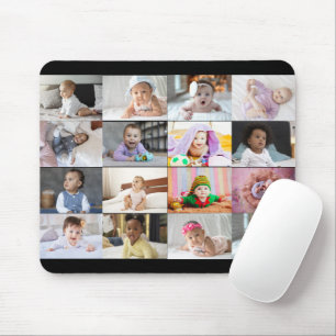 Design Your Own 16 Photo Collage Mouse Mat
