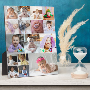 Design Your Own 16 Photo Collage Plaque
