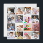 Design Your Own 16 Photo Collage Thank You Card<br><div class="desc">Customise your own personal photography. You can make this custom product for special occasions like weddings,  birthdays,  Christmas,  Holidays,  Memorials,  Graduation,  Anniversaries and more. It can also be given as a gift to your best friend,  close friend,  family,  and relatives.</div>
