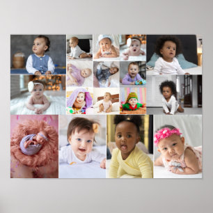 Design Your Own 17 Photo Collage  Poster