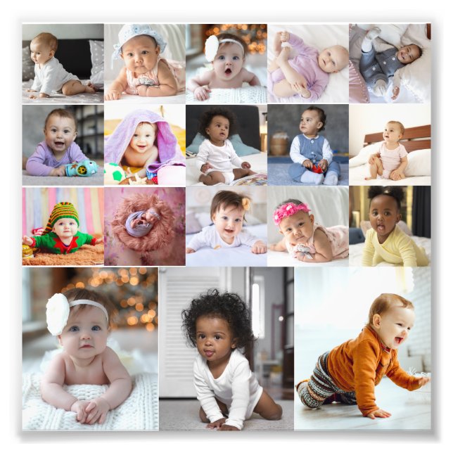 Design Your Own 18 Photo Collage (Front)