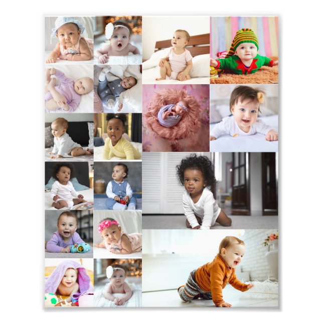 Design Your Own 18 Photo Collage  (Front)