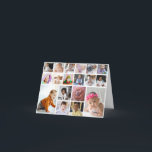 Design Your Own 18 Photo Collage  Card<br><div class="desc">Customise your own personal photography. You can make this custom product for special occasions like weddings,  birthdays,  Christmas,  Holidays,  Memorials,  Graduation,  Anniversaries and more. It can also be given as a gift to your best friend,  close friend,  family,  and relatives.</div>