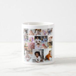 Design Your Own 18 Photo Collage Coffee Mug