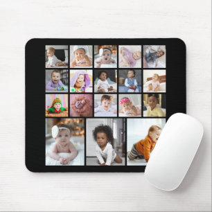 Design Your Own 18 Photo Collage Mouse Mat