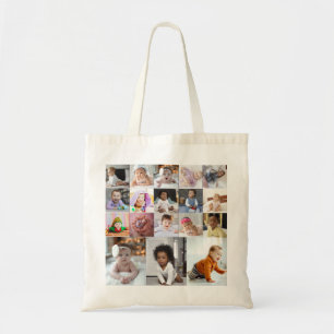 Design Your Own 18 Photo Collage Tote Bag