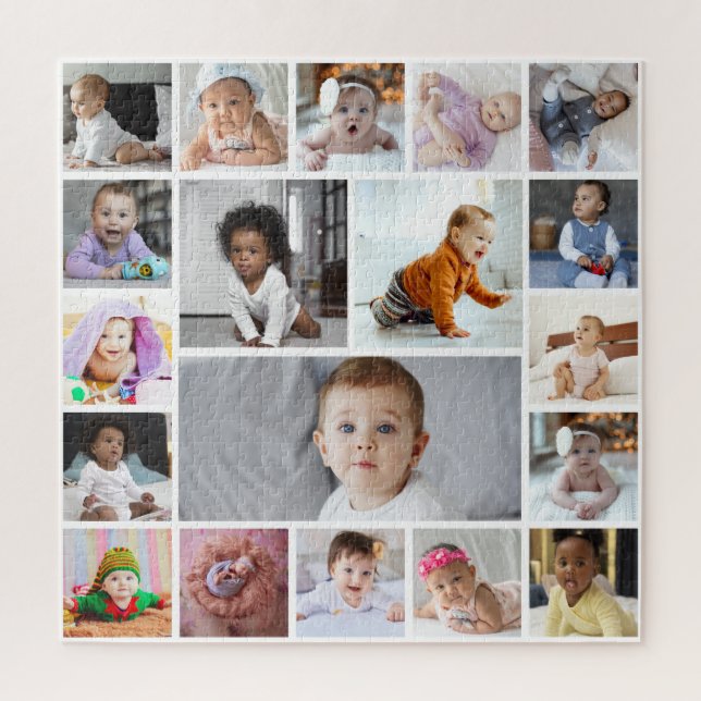 Design Your Own 19 Photo Collage Jigsaw Puzzle (Vertical)