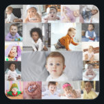 Design Your Own 19 Photo Collage Square Sticker<br><div class="desc">Customise your own personal photography. You can make this custom product for special occasions like weddings,  birthdays,  Christmas,  Holidays,  Memorials,  Graduation,  Anniversaries and more. It can also be given as a gift to your best friend,  close friend,  family,  and relatives.</div>