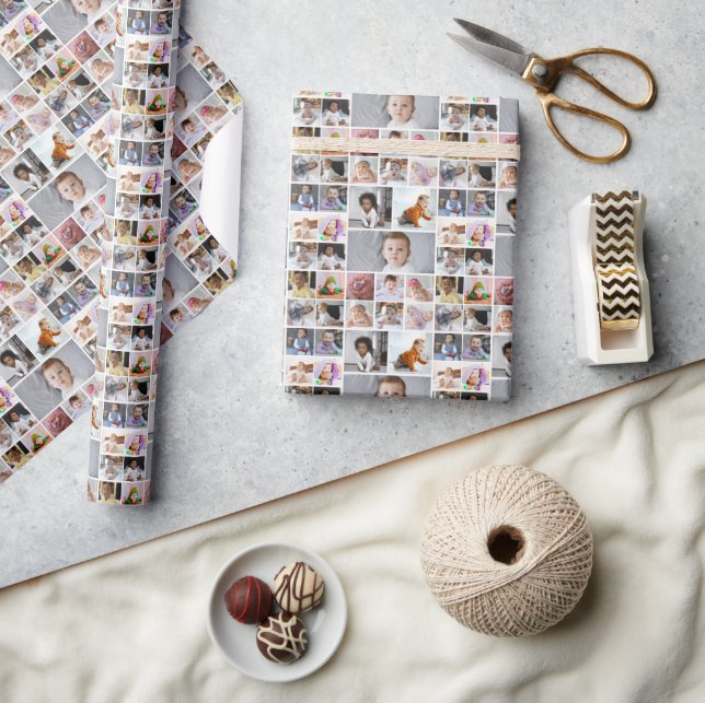 Design Your Own 19 Photo Collage Wrapping Paper (Crafts)