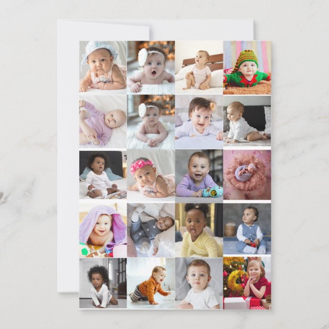 Design Your Own 20 Photo Collage  (Front)