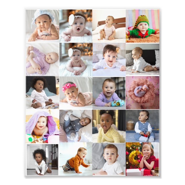 Design Your Own 20 Photo Collage  (Front)
