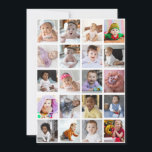 Design Your Own 20 Photo Collage  Announcement<br><div class="desc">Customise your own personal photography. You can make this custom product for special occasions like weddings,  birthdays,  Christmas,  Holidays,  Memorials,  Graduation,  Anniversaries and more. It can also be given as a gift to your best friend,  close friend,  family,  and relatives.</div>