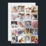 Design Your Own 20 Photo Collage  Announcement<br><div class="desc">Customise your own personal photography. You can make this custom product for special occasions like weddings,  birthdays,  Christmas,  Holidays,  Memorials,  Graduation,  Anniversaries and more. It can also be given as a gift to your best friend,  close friend,  family,  and relatives.</div>