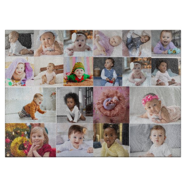 Design Your Own 20 Photo Collage  Cutting Board (Front)