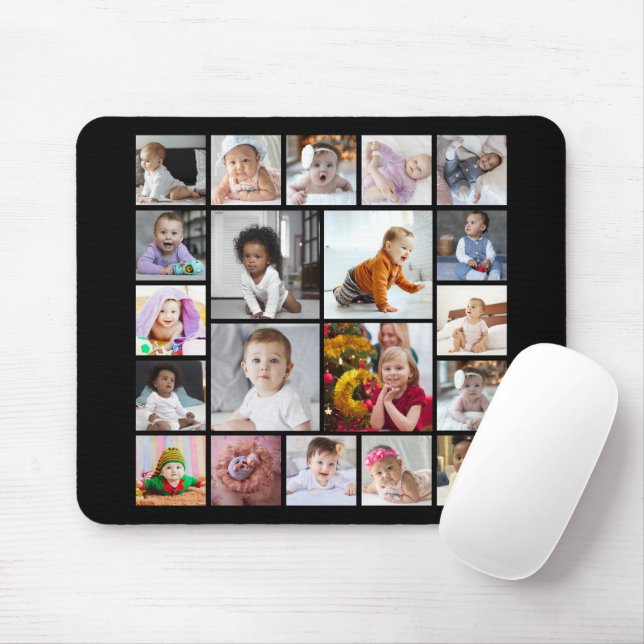 Design Your Own 20 Photo Collage Mouse Mat (With Mouse)