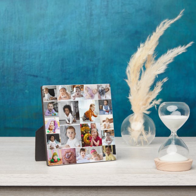 Design Your Own 20 Photo Collage Plaque (Insitu)