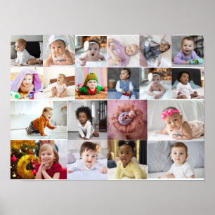 Design Your Own 20 Photo Collage  Poster