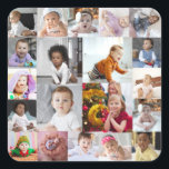 Design Your Own 20 Photo Collage Square Sticker<br><div class="desc">Customise your own personal photography. You can make this custom product for special occasions like weddings,  birthdays,  Christmas,  Holidays,  Memorials,  Graduation,  Anniversaries and more. It can also be given as a gift to your best friend,  close friend,  family,  and relatives.</div>