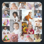 Design Your Own 20 Photo Collage Square Sticker<br><div class="desc">Customise your own personal photography. You can make this custom product for special occasions like weddings,  birthdays,  Christmas,  Holidays,  Memorials,  Graduation,  Anniversaries and more. It can also be given as a gift to your best friend,  close friend,  family,  and relatives.</div>